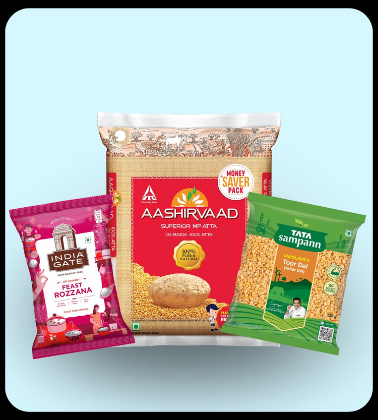 Atta, Rice & Dal
