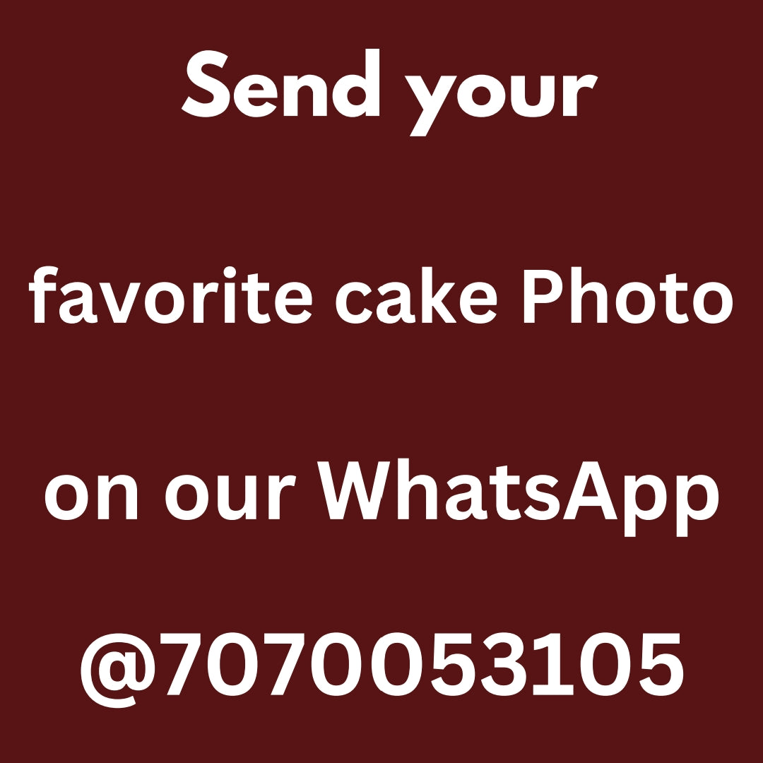 Get your favorite customized cake (1 pound) in 2-3 Hours. Contact Us @7070053105