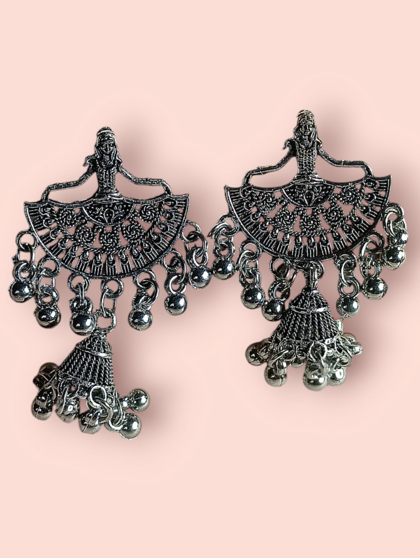 Princess oxidised earrings