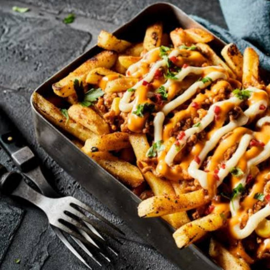 Super spicy cheese French Fries (The Kulhar Chuski)