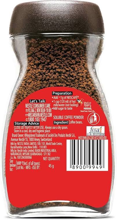 Nescafe Classic - Instant coffee powder (45 g)