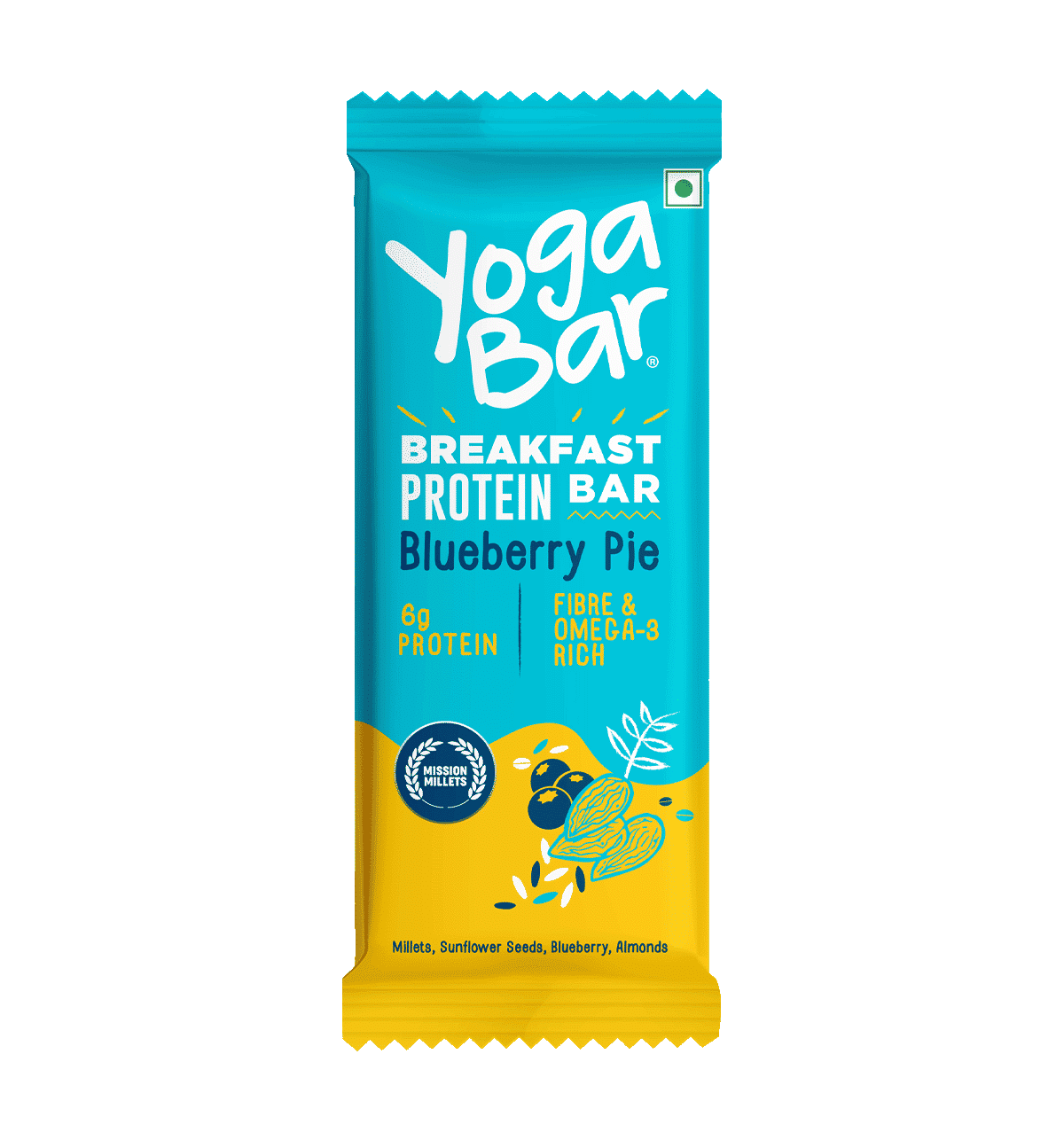 YogaBar Breakfast Protein Bar (Blueberry Pie)