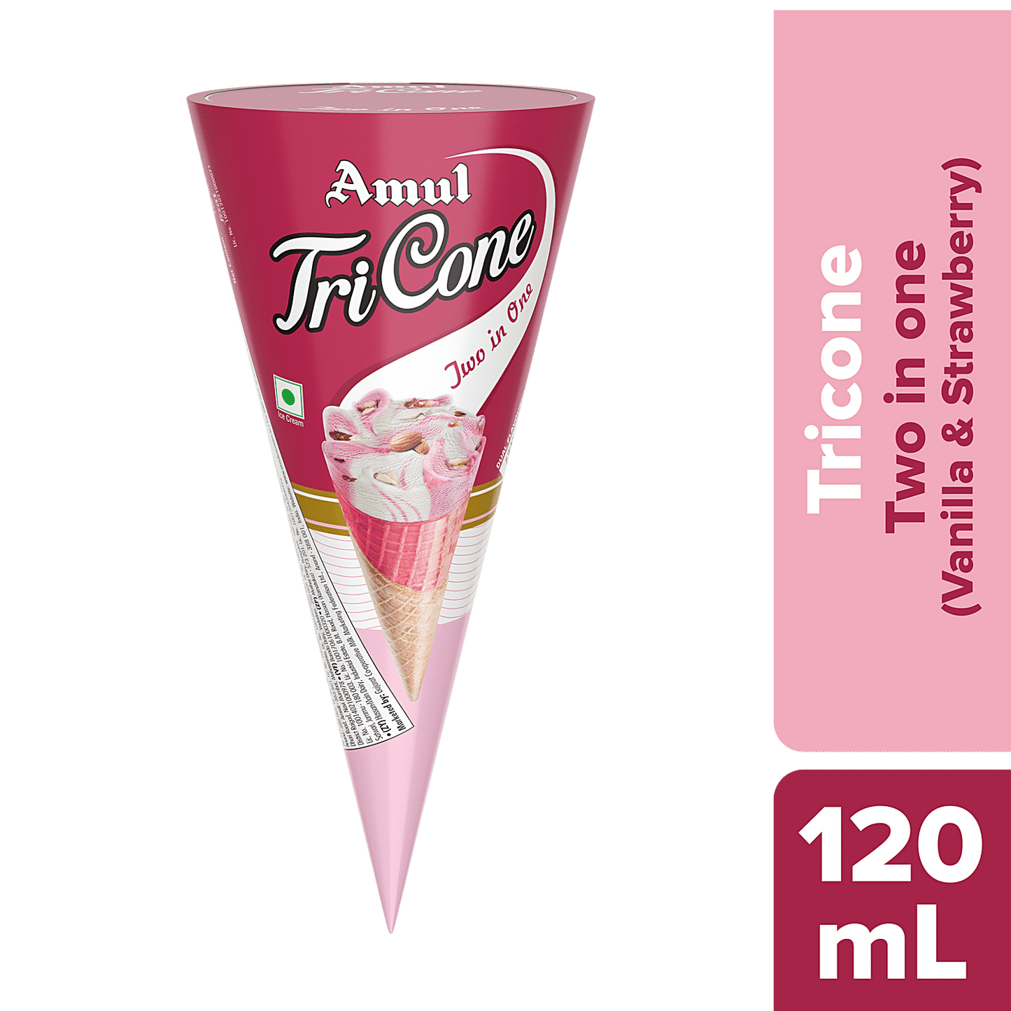 Amul Two in One Cone Ice Cream (120 ml)