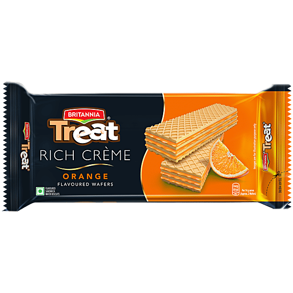 Britannia Treat Rich Creme Wafers (Orange)