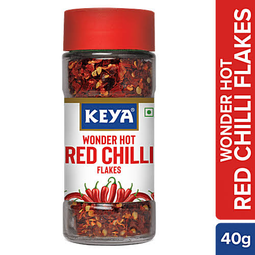 Keya Wonder Hot Red Chilli Flakes (40 gm)