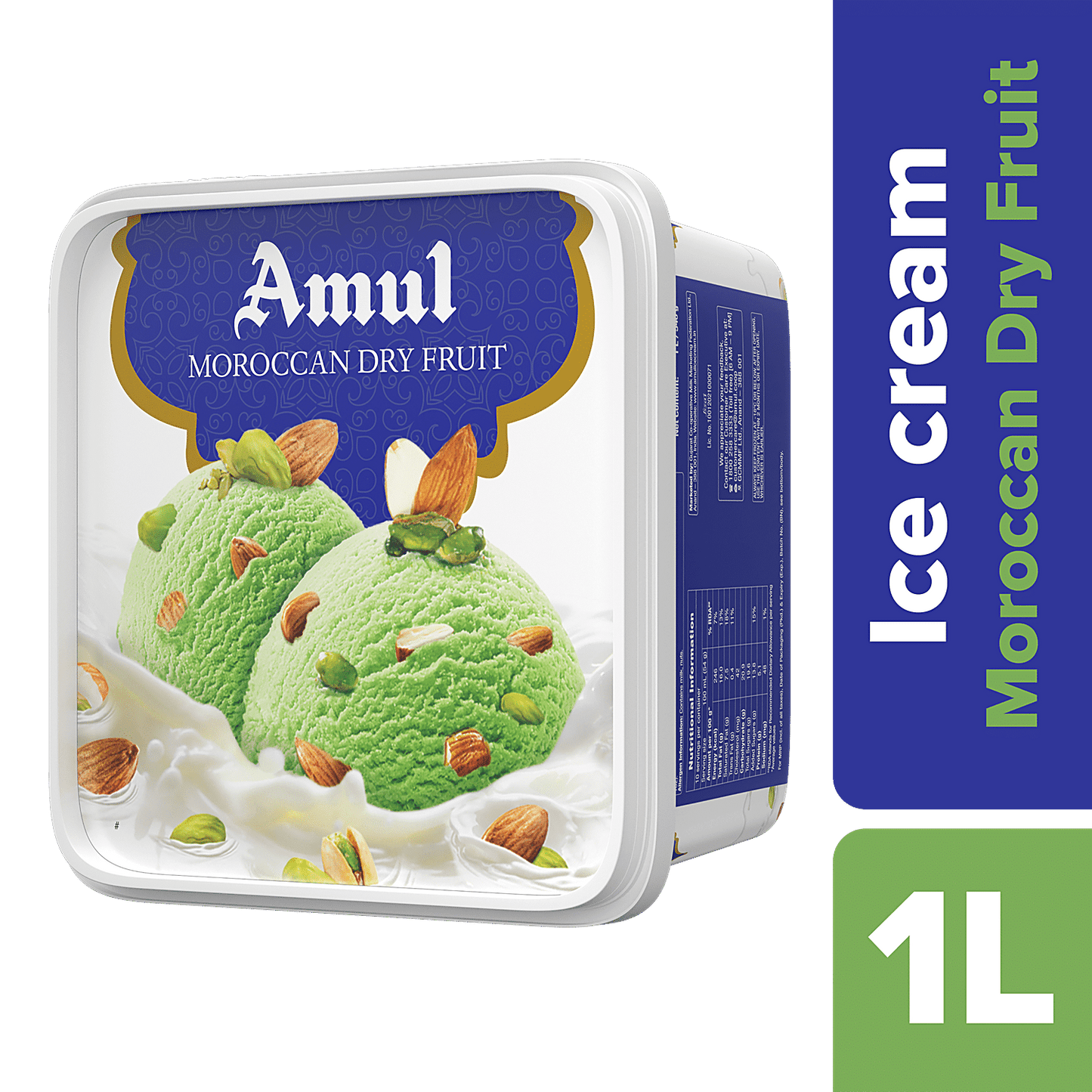Amul Moroccan Dry Fruit Ice cream (1 litre)