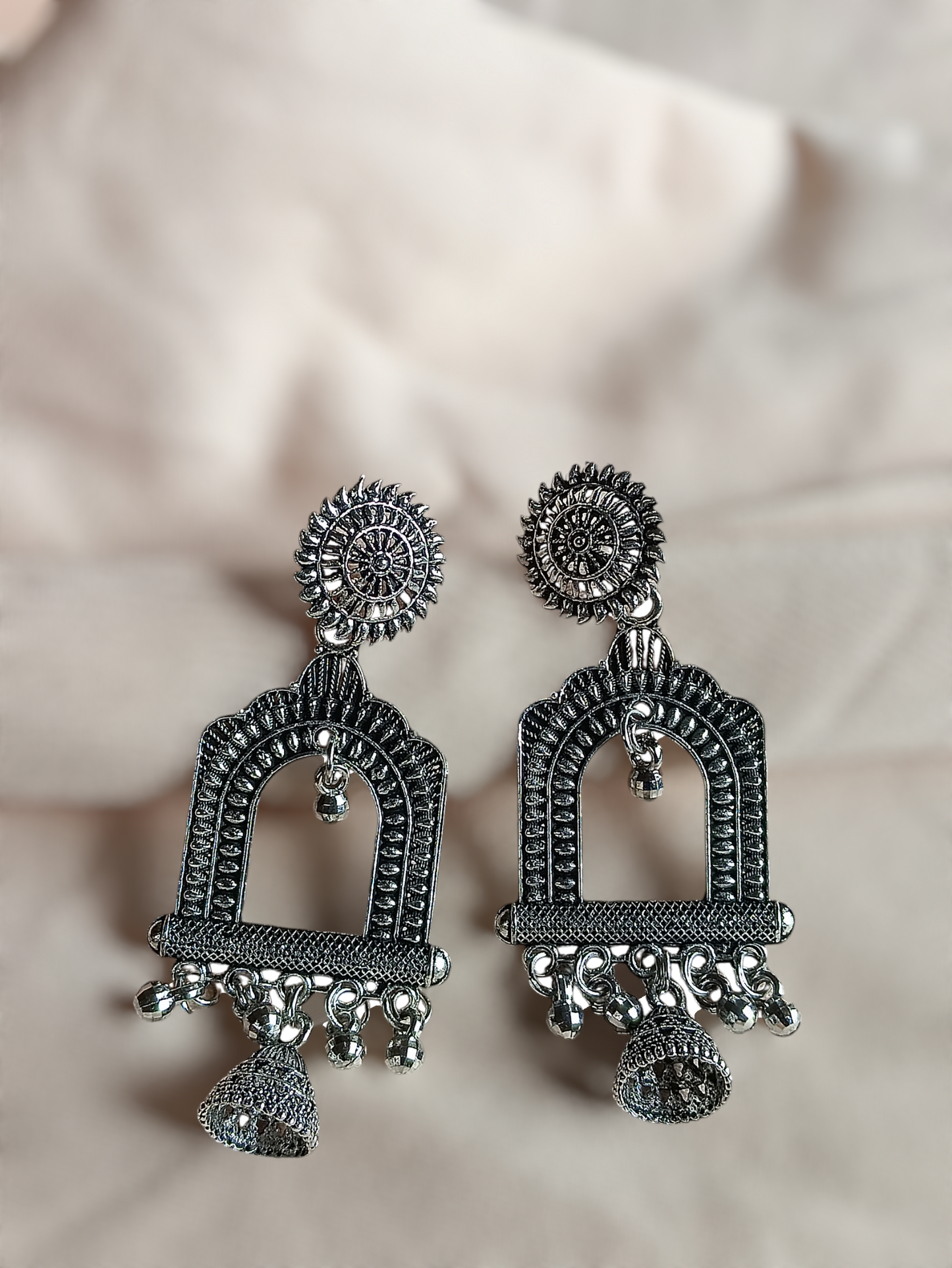 Oxidised earrings