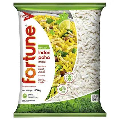 Fortune Indori Thick Poha (500 gm)