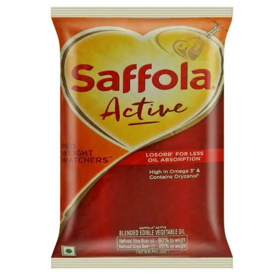 Saffola Active Pro Weight Watchers Rice Bran Based Blended Oil (1 Litre)