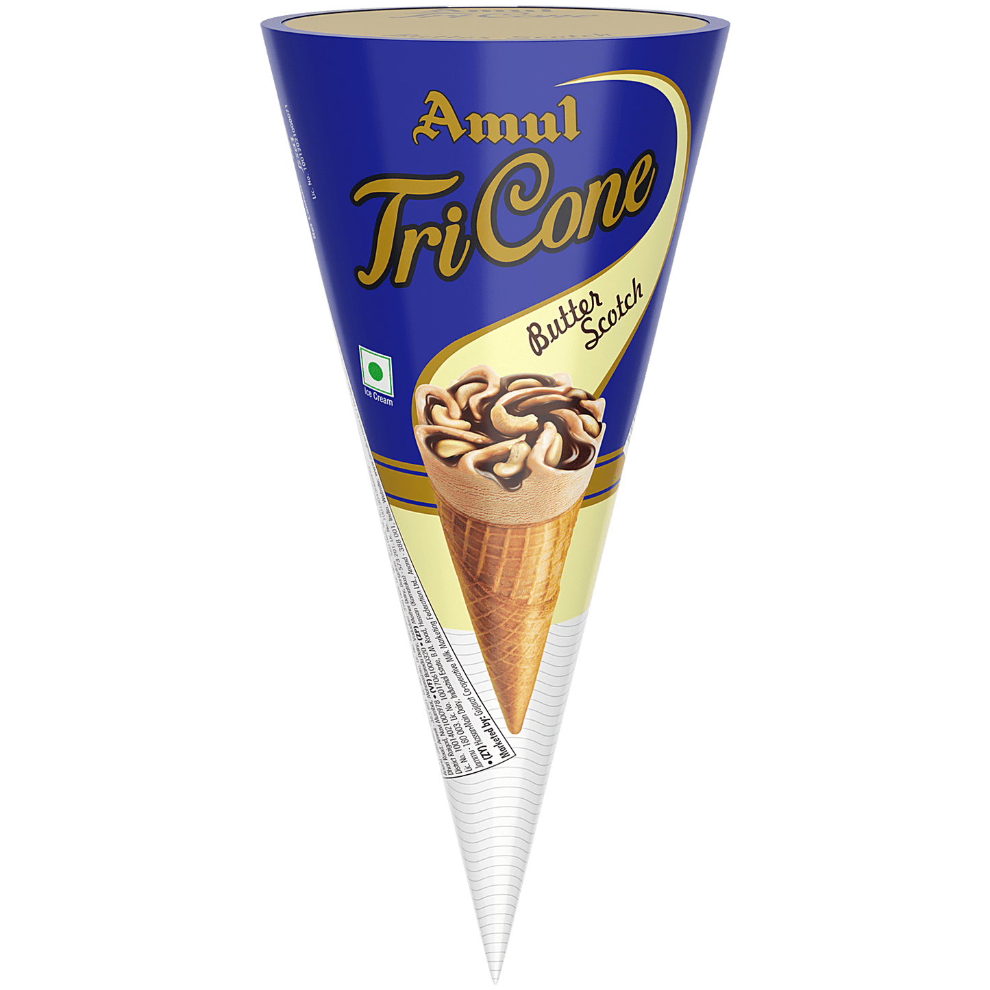 Amul Butterscotch tricone Ice Cream