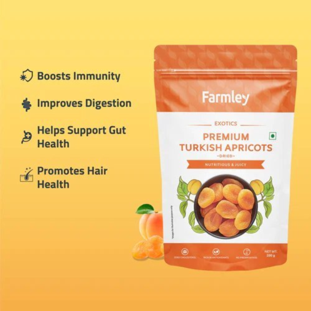 Farmley Turkish Apricots (Dried) [200 g]