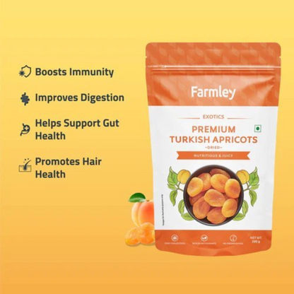 Farmley Turkish Apricots (Dried) [200 g]