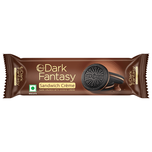 Sunfeast Dark Fantasy  (Chocolate flavor sandwich cream biscuit) [83 gm]