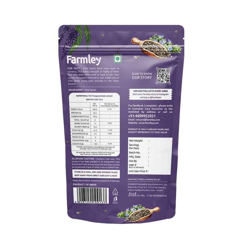 Farmley Chia Seeds [200 g]
