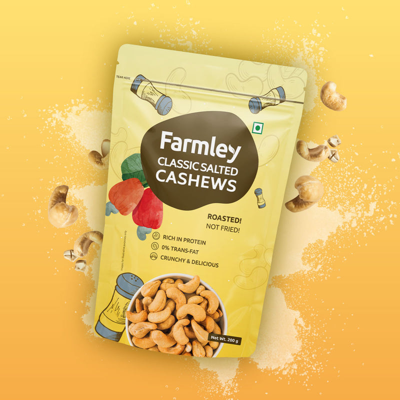 Farmley Classic Salted Cashews [160 g]