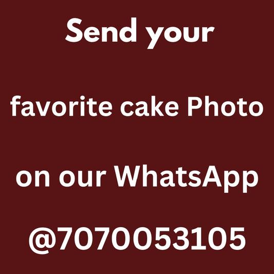 Get your favorite customized cake (1 pound)  in 2-3 Hours. Contact Us @7070053105