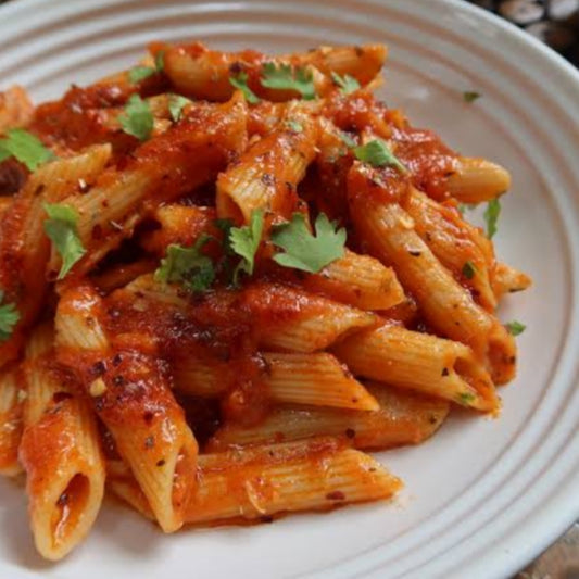 Red Souce Pasta  [street and straw]