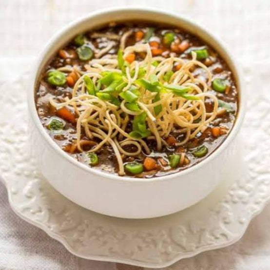 Veg manchow Soup  [street and straw]