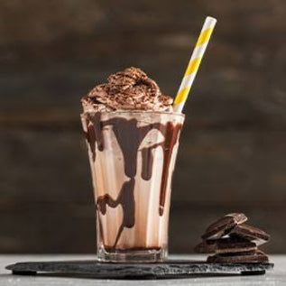Cold coffee  [street and straw]