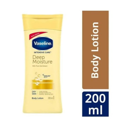 Vaseline Intensive Care Deep Moisture Body Lotion (Long Lasting Moisturization For Healthy, Glowing Skin) [200 ml]