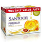 Santoor Pureglo Bathing Bar With Almond oils (125g×3)