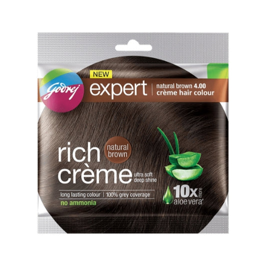 Godrej Expert Hair Colour for Women & Men (Natural Brown)  [20 gm]