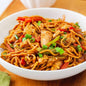 Schezwan Egg Chicken Noodles   [Egg bite]