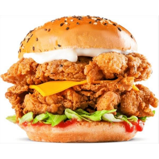 Double Decker Chicken Burger  [The Kulhar Chuski]