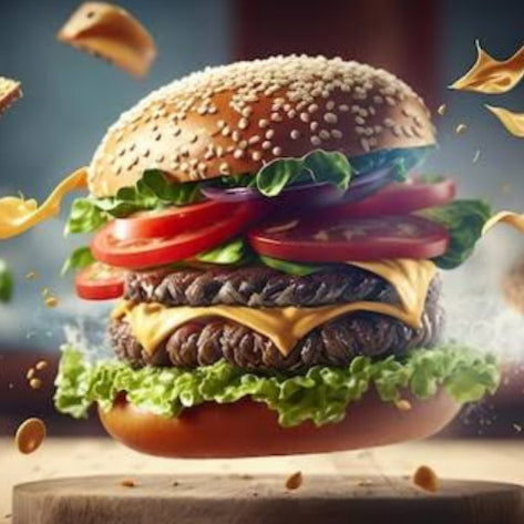 Chili Cheese Burst Burger  [The Kulhar Chuski]