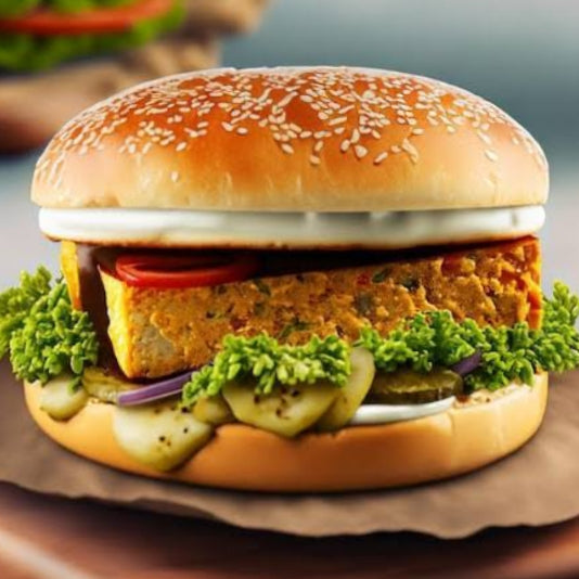 Mexican Paneer Cheese Burger   [The Kulhar Chuski]
