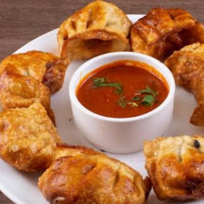 Peri Peri veg Fried Momos  [The Kulhar Chuski]