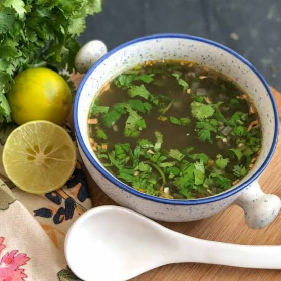 Veg Lemon Coriander Soup  [Hotel Deep Jyoti]