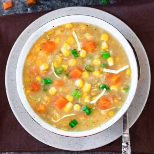 Veg Sweet Corn Soup  [Hotel Deep Jyoti]