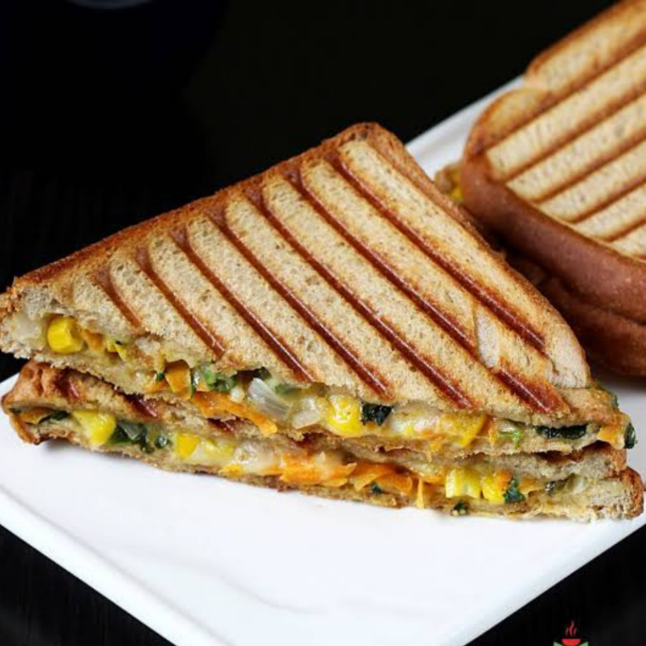 Veg cheese grill sandwich  [The Kulhar Chuski]