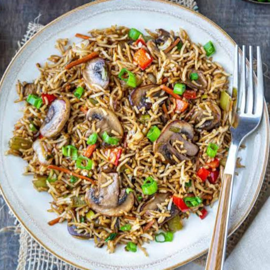Mushroom Fried Rice  [Zaika]