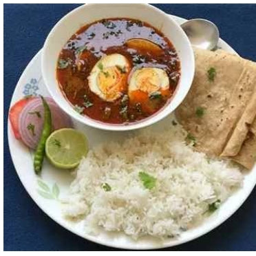 Egg Thali [Half Plate] (JULI'S KITCHEN)