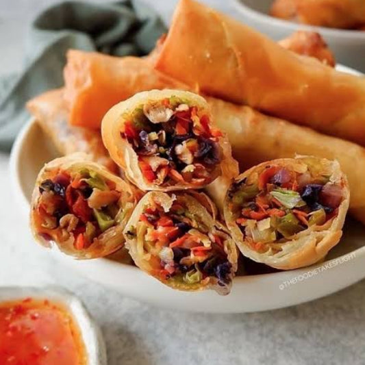 Mushroom Spring Roll  [Zaika]