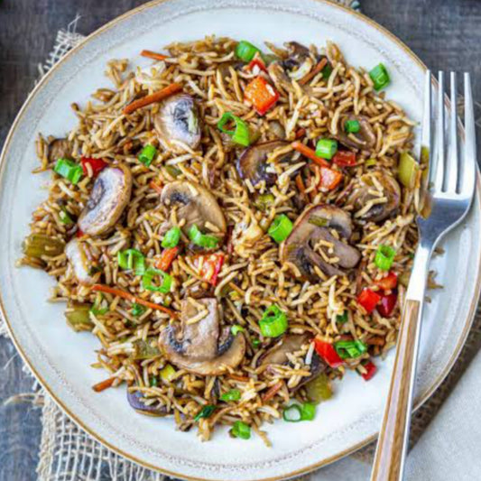 Mushroom Fried Rice  [Biryani House]