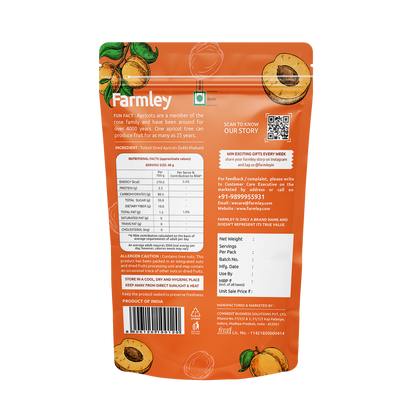 Farmley Turkish Apricots (Dried) [200 g]