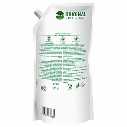 Dettol Original Hand Wash Refill Pack (675 ml)