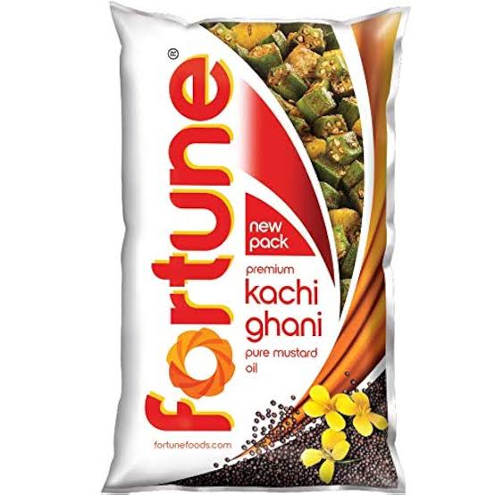 Fortune Mustard oil (1 litre)   [Kachi ghani sarso tel]