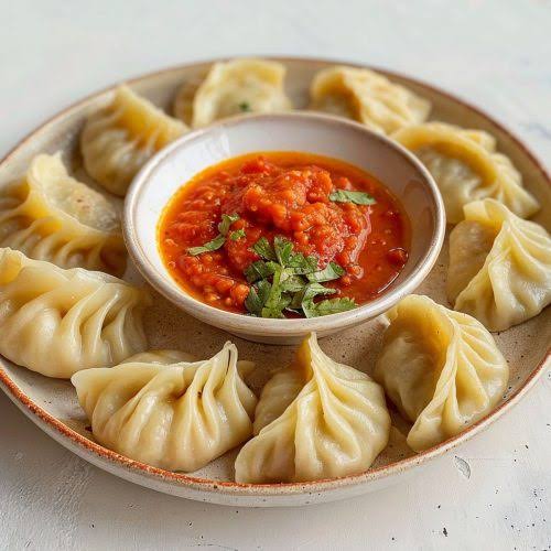 Chicken Steam Momos  [The Kulhar Chuski]