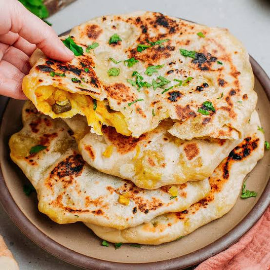 Vegetables Stuffed Naan  [Zaika]