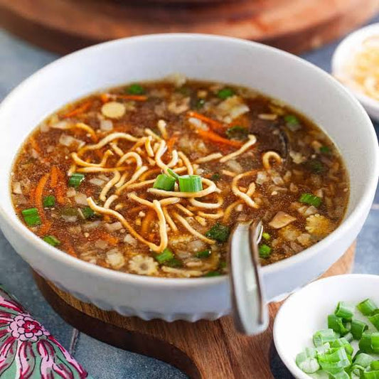 Chicken manchow soup  [street and straw]