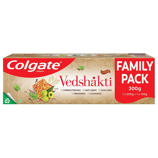Colgate Vedshakti Toothpaste Family pack [300g] (200g +100g)