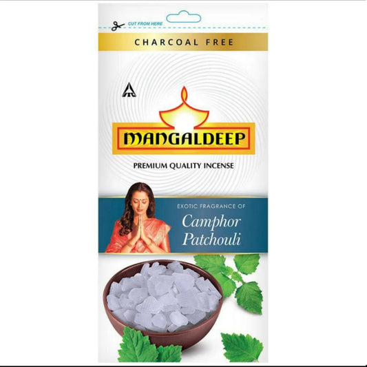 Mangaldeep Camphor Patchouli zip lock agarbatti (120gm)