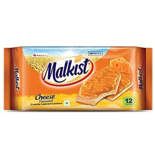 Mayora Malkist cheese Flavoured cracker Biscuits (144 gm)