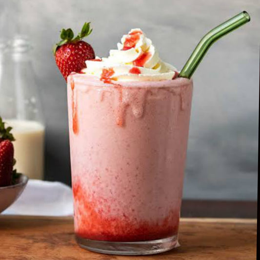 Strawberry Shake With Ice-Cream   [Juice Factory]