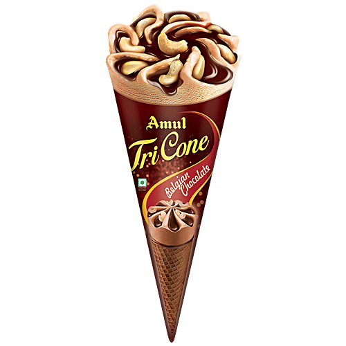 Amul Belgian Chocolate Tri Cone Ice cream