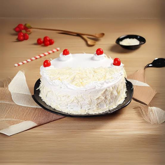 White Forest Cake  (500 gm) [Bakes N Buns]